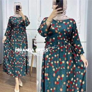 Midi Dress Rayon Terkini//Midi Dress Rayon Terbaru Murah//Dress Rayon Terbaru Kekinian