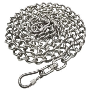 304 Stainless Steel Dog Chain Medium-Sized Dog Hand Holding Rope Twisted Chain Golden Retriever Husky German Shepherd Large Bolt Dog Iron Chain