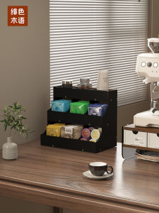 เก้าอี้รับประทานอาหารแบบติดโต๊ะ Acrylic Capsule Storage Rack Coffee Tea Bag Instant Coffee Companion Desktop Tea Water Room Accessories