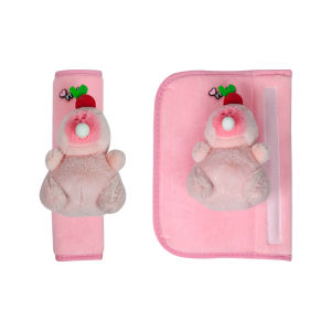 HUAYUQIANYU | Cute Pink Capybara Shoulder Protector for Seat Belt