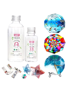 100g High Clear A&B Epoxy Resin Set (3:1) Crystal Glue DIY Resin Crafts Tools