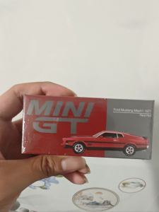 [XESAMSET] Mô Hình Xe MINI GT 1/64 Ford Mustang Mach 1 1971 Race Red New Seal