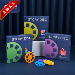 Mideer Milu Kids Multi-Function Story Starry Sky Projector Film Outdoor Backpack Toy Bedtime Light Small Night Lamp