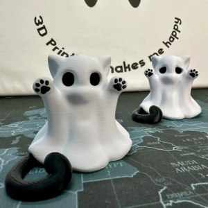 Cute 3D Ghost Ornament for Halloween & Christmas Decor. Ideal for Indoor/Outdoor Holiday Decor Perfect as a Festive Gift.