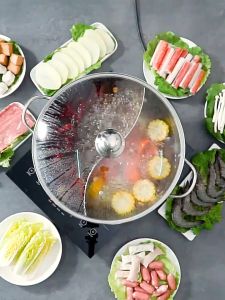 Nồi Lẩu Inox Loại Dày Kèm Nắp Kính Cường Lực Kiểu Dáng Sang Trọng Chống Rỉ Sét Lavita Nhiều Size