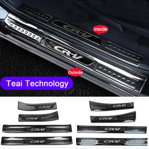4pcs Running Boards Cover for Honda CR-V 2017-2022 Welcome pedal Threshold Door Stainless Steel CRV Scuff Plate Edge Guards