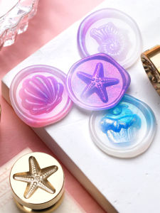 Mini Copper Head Fire Seal Stamp Cute Relief Design Wax Seal Stamp Gift Envelope Sealing Stamp Rabbit Angel Cloud Pattern Starfish