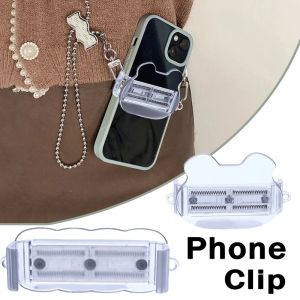 Transparent Mobile Phone Crossbody Lanyard Case Back Clip Bracket Detachable Back Clip for DIY Universal Phone Holder Chain Clip