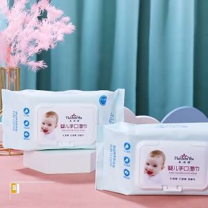 【MQLITTLESHOP】Wet Wipes 80PCS Cap Closing Baby Wipe Wet Tissue Purified Pure Water Safety Certification