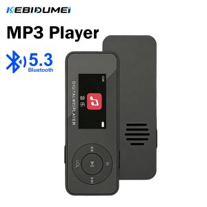 Kebidumei | KEBIDUMEI MP3 Player with Screen Bluetooth 5.3 Student Walkman Portable HiFi Music Player Built in Speaker FM Radio E-Book