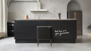 Brabantia ถังขยะ สแตนเลสแบบกด บราบันเทีย รุ่นทรงสี่เหลี่ยม 36ลิตร ขนาด1ช่องBO Touch Bin with 1 Inner Bucket 36 litre. - Platinum