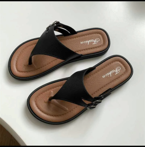 La maniere Women Casual Flat Sandals Spring / Summer Off White Flat Sandals JD-2999