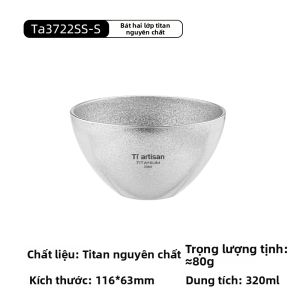 Tiartisan | Bát Titanium Cách Nhiệt Di Động