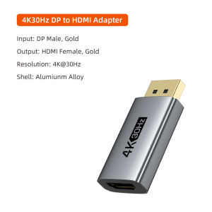 Cabletimes | CABLETIME 4K60Hz DP to HDMI Adapter Display Port to HDMI Converter DP Male to HDMI Female Converter for PC TV Laptop Projector