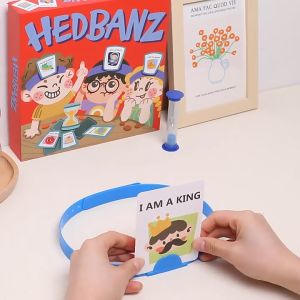 HEDBANZ MAINAN EDUKASI KELUARGA GAMES TEBAK KATA GAMBAR