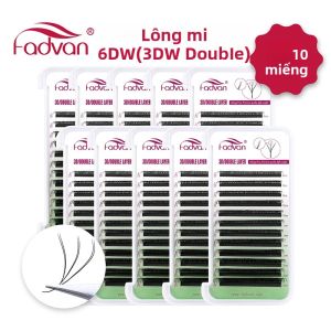 Mi Giả FADVAN YY Hình Chữ W Mi Volume 3D-8D Làm Sẵn Mi 3DW Duplo Đến 4DW Duplo Mi Giả Lông Chồn Mềm Mại Tự Nhiên Chiều Dài 0.5-1CM Làm Thủ Công
