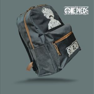 Tas Ransel Pria Bahan DENIM Backpack Sekolah Tas Laptop FREE Gantungan