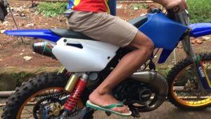 KNALPOT UDANG TRAIL GTX YAMAHA FIZ FIZR ALFA PLAT KARAT ORIGINAL BY Babeng Jaya Racing