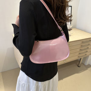 Retro Solid Color PU Leather Shoulder Underarm Bag Womens Fashion Handbags Casual Purses and Handbag Ladies Hobo Bags