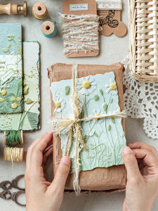 Floral Aesthetic Handmade Scrapbook Paper