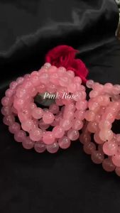 ประคำหินสี พิ้งค์โรสชมพู ขนาด 12.5มิล ช่วยให้นอนหลับสบาย