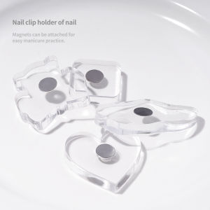 Thickened Acrylic Nail Art Display Stand Set Chess Piece Base Magnet Cloud Nail Slice Show Holder Regular Size from China