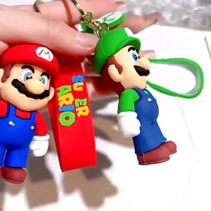 【Local Warehouse】 Anime Cartoon Car Accessories Sitting Swing Duck Pendant Auto Rearview Mirror Ornaments Birthday Gift Car Pendant Interior Charms Ornament Cartoon Super Mario Key Chain Stitch Decorative Pendant Accessories Student Mobile Car Keyholder