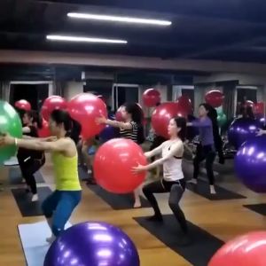 【Thicken】 Yoga Ball Gym Balance Ball Exercise Ball Fitness Balls Pilates Workout Ball Gym Ball 55-85cm