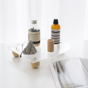 Nordic Ins Style Transparent Acrylic Desktop Tray Rack Sample Room Miscellaneous Storage Props Shooting Props Home Organization