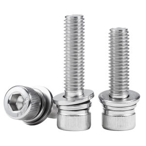 BAIRUITE | Stainless Steel Hex Key Screw Set with Cylindrical Head Bolts and Washers