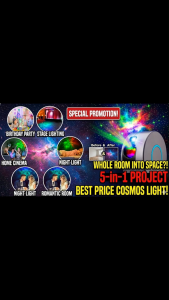 [SG Stock] Starry Sky Galaxy Projector Night Light Aurora Star Light Projector with Remote - Bluetooth Speaker LED Stage Light for Bedroom & Gift
