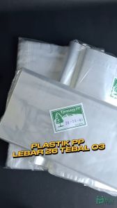 Plastik PP Lebar 26 Tebal 03 26x35 26x40 26x45 26x50 Kantong Bening Transparan