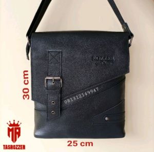 Tas Selempang Pria kulit asli model RZ miring