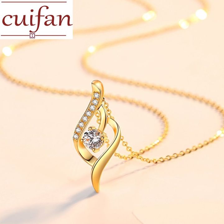 Pure Real 24k Saudi Gold Pawnable Legit 999 Full Gold Necklace Women's  Heart-shaped Gold Clavicle Sweater Chain Birthday Gift for Girlfriend