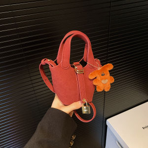 Cute Princess Girl Bucket Bag Crossbody Purse Childrens Accessories Small Change Handbag Fashionable Girls Shoulder Bag