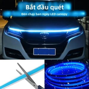 Đèn LED Đa Năng Linh Hoạt Cho Nắp Capo Xe Hơi 150CM/180CM Đèn Chạy Ban Ngày 12V Đèn Tín Hiệu Động Đèn Viền Nội Thất Xe Hơi