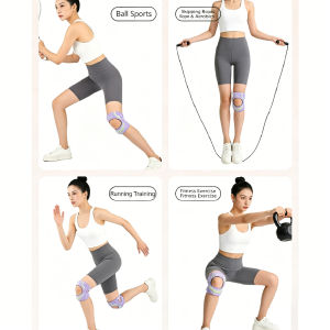1PCS Men & Women Lightweight Breathable Knee Brace Patella Support Strap with Gel Pad & Dual Side Stabilizers