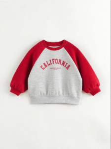 Marc&Janie | Children Leisure College Lettered Color Block Sweatshirt
