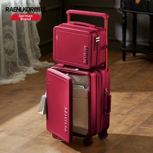 RAENLKOR | Expandable Big Capacity Side-Opening Trolley Case 20 Inch
