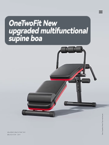 OneTwoFit Multi-function 3-in-1 Sit-up Bar Auxiliary Trainer Sit-up Bench Abdominal Fitness Equipment Folding Bench Bench Press
