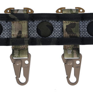 Tactical Gear Hanging Carabiner T-Mount Molle Webbing Belt Cilp Nylon Metal Snap Sling Clips HK Hook for Tactical Belt