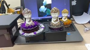 Tượng Phật Tọa Đài Sen Đính Đá Pha Lê Cao Cấp Sang Trọng -Tượng Phật Thích Ca Đính Đá Lông Thỏ Sang Trọng