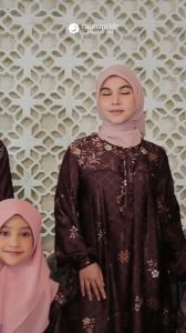 Raunapride Sarimbit Lebaran 2025 / Sarimbit Asmara -  Maroon / Fashion Muslim