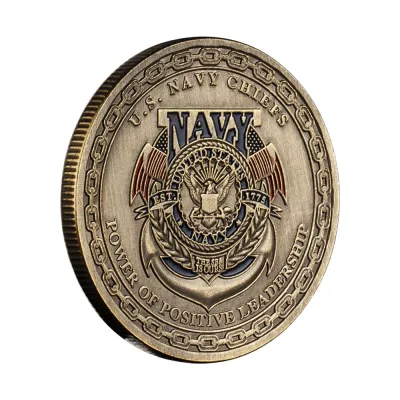 United States Navy Chiefs Souvenir Dont Tread on Me Collectible Gift Honor Coin Collection Copper Plated Commemorative Coin