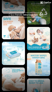 Biri-Biri ® 8s Mini Wet Wipes (1 Handy Bag x 8 Packs)