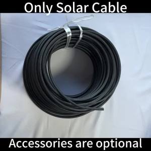 Solar Power Cable 4mm2 12AWG Wire PV Photovoltaic Cable TÜV TUV Cable For PV Panels Connection Red Black Jacket 5/10/20m