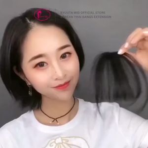 Ryuuta Wig Poni Extension Clip Klip Jepit Hairclip Poni Tipis Korea