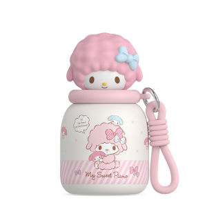 XW | X&W Sanrio Mini Insulated Bottle Stainless Steel Thermal Mug with Portable Handle&3D Doll Lid Leak-proof Lightweight Water Cups