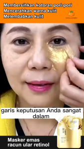 BPOM CINDYNAL Masker Gold Collagen Mask Cream Face Peel Off Moisturizing Yeast Eggshell Masker Wajah Telur