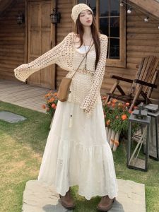 RELNLEX | Bộ Đồ Mùa Hè Phối Plus Size Phong Cách Bohemian Nghỉ Dưỡng Biển